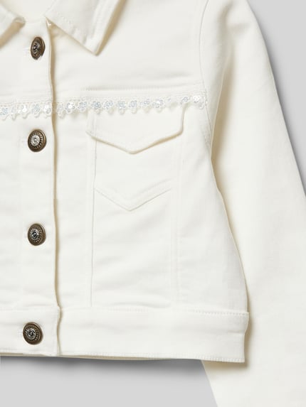 DANAMADE Jeansjacke mit Brustpattentaschen Ecru 2