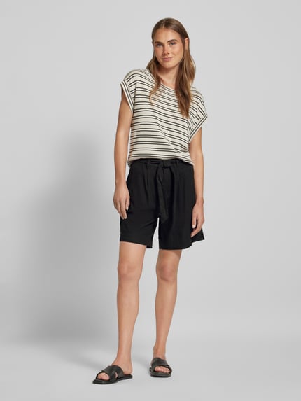 s.Oliver RED LABEL Loose Fit Shorts aus Leinen-Mix mit Viskose-Anteil Black 1