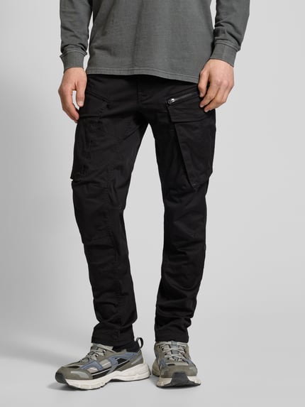 G-Star RAW Regular tapered fit cargobroek met ritszak Zwart - 4