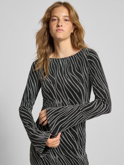 NOISY MAY® Minikleid mit Trompetenärmeln Modell 'GILLY' Black 3