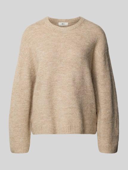Oversized gebreide pullover met linnen Shop The Look MANNEQUINE