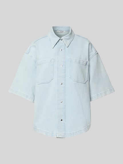 IVY OAK Regular Fit Jeansbluse mit Brusttaschen Modell 'ERICA' Bleu 2