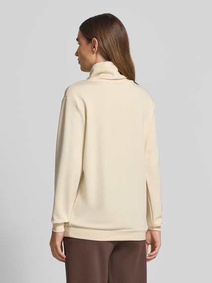 Soyaconcept Sweatshirt met opstaande kraag en tunnelkoord, model 'BANU' Ecru - 5
