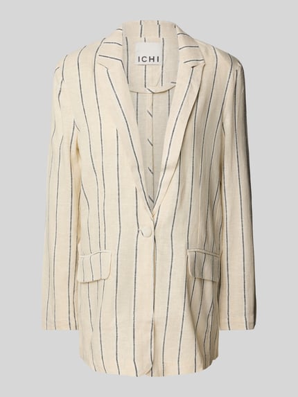 ICHI Linnen blazer met knoopsluiting, model 'LINNO' Offwhite - 2