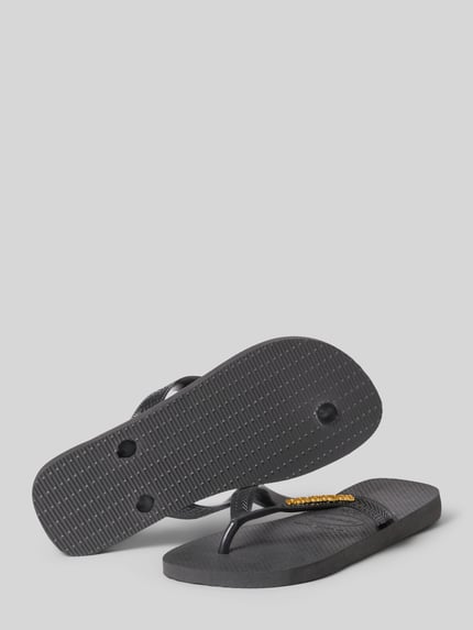 Havaianas Zehentrenner mit Label-Detail Black 4