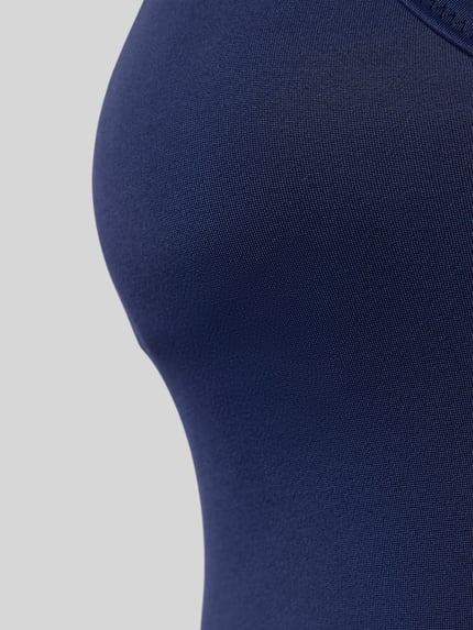 PUMA Badpak met V-hals. Marineblauw - 2