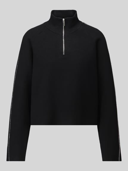 VERO MODA Loose fit pullover met schipperskraag model 'SABA' Zwart - 2