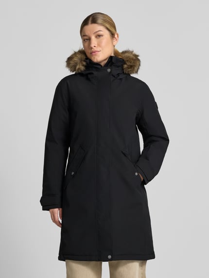 Didriksons Regular Fit Parka mit Kunstfellbesatz Modell 'ERNA' Black 4