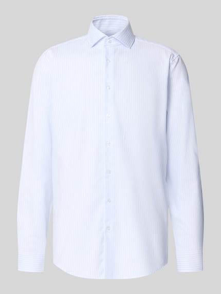 Seidensticker Regular fit zakelijk overhemd van puur katoen Bleu - 2