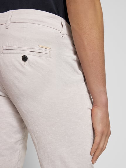 JACK & JONES Tapered fit chino met steekzakken, model 'STACE' Offwhite gemêleerd - 3
