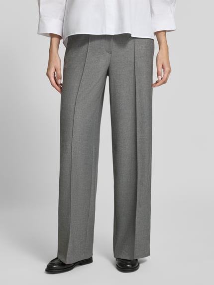 Betty Barclay Regular Fit Hose mit Bügelfalten Hellgrau 4