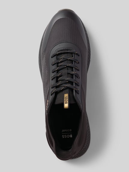 BOSS Sneakersy z profilowaną gumową podeszwą Czarny 3