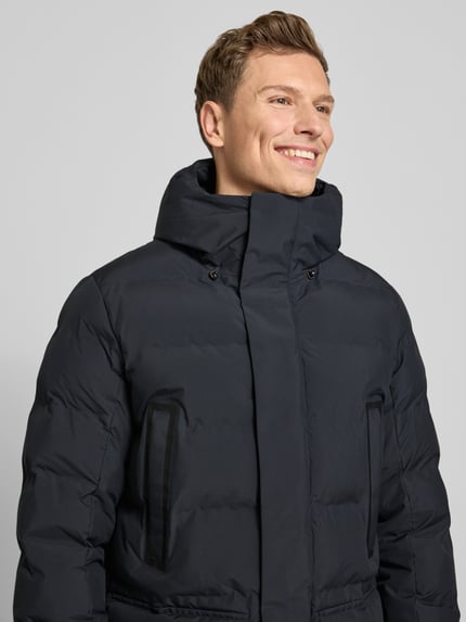 Save The Duck Gewatteerd jack met capuchon, model 'QUINLAN' Zwart - 3
