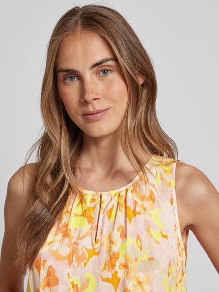 Smith and Soul Blousetop met druppelvormige hals, model 'WOVEN' Roze - 3