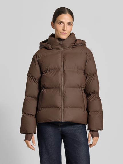 Neo Noir Steppjacke mit Kapuze Fox C Puffer Jacket Dunkelbraun 4