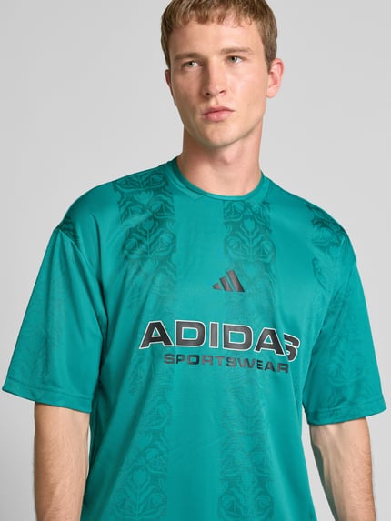 adidas Sportswear Regular Fit T-Shirt mit Logo-Print Modell 'Tiro' Lind 3