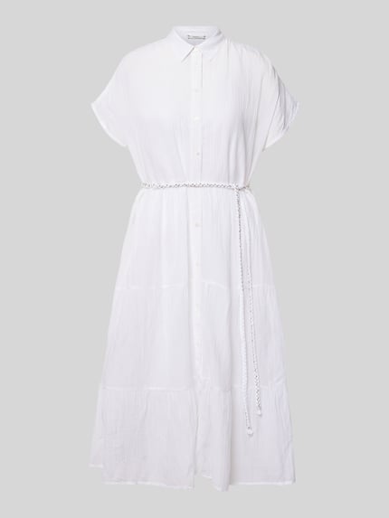 Pepe Jeans Getailleerde blousejurk van puur katoen model 'FANCY DRESS' Wit - 2