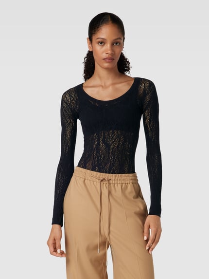 Wolford Body van kant, model 'SNAKE' Zwart - 4