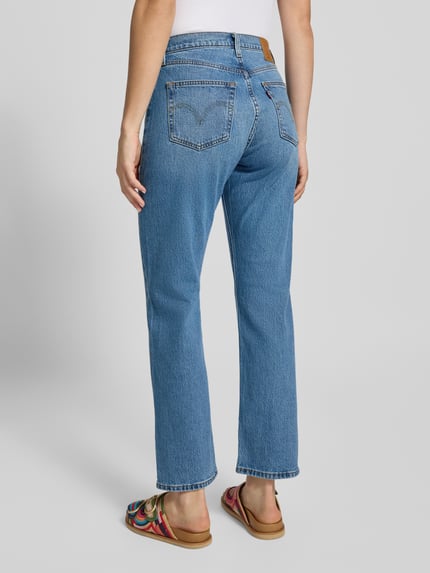 Levi's® 300 Straight Fit Jeans im Used-Look Modell '501 CURVE LUCID DREAM' Hellblau 5