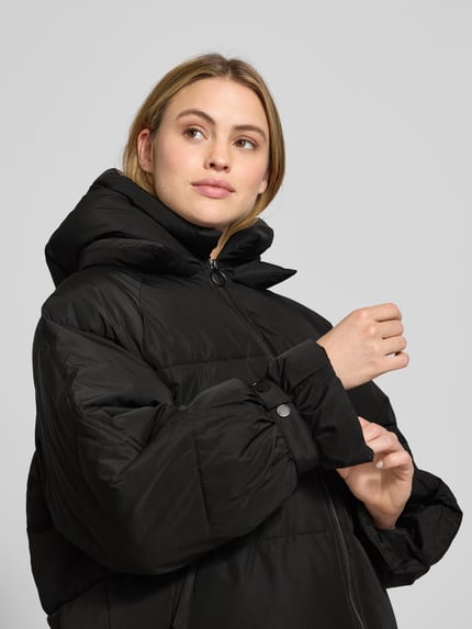 WITHBLACK Kurtka pikowana z kapturem Czarny 3