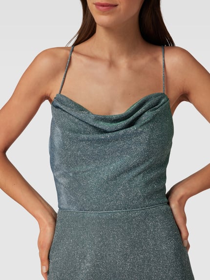 LUXUAR FASHION Midi-jurk met siergarnering Groen - 3