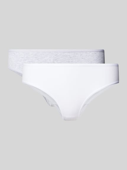 SNOCKS Slip met elastische band in set van 2 Lichtgrijs - 1