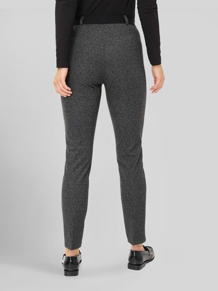 Raphaela By Brax Super slim fit broek met viscose, model 'LILLYTH' Antraciet - 5