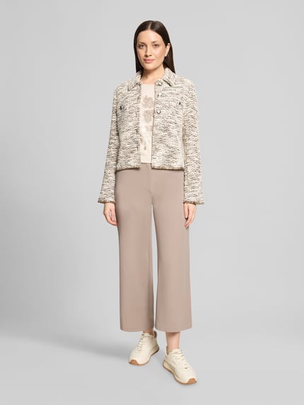 Betty Barclay Regular Fit Kurzblazer aus Baumwoll-Mix Beige 1