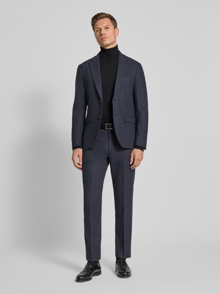 Selected Slim fit colbert met wol, model 'SLIM-REED WOOL' Marineblauw - 1