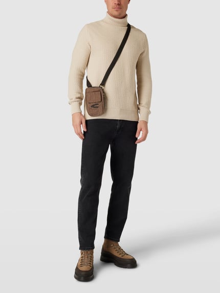 camel active Umhängetasche mit verstellbarem Schulterriemen Beige 1