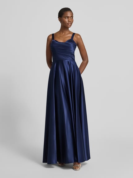 Laona Abendkleid mit Herz-Ausschnitt Marine 4