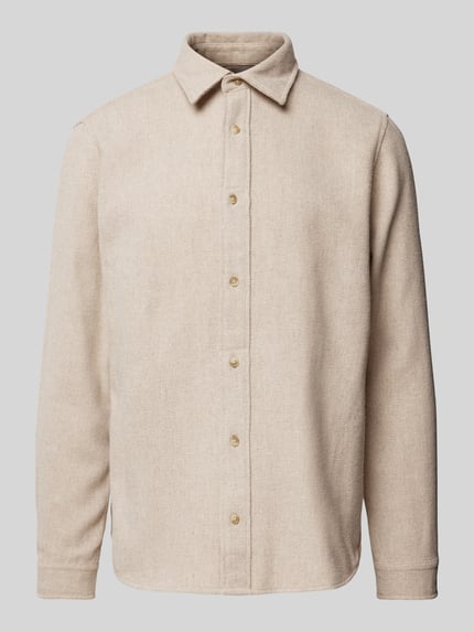 JACK & JONES Premium Freizeithemd mit Kentkragen Modell 'REGENT' Offwhite 2
