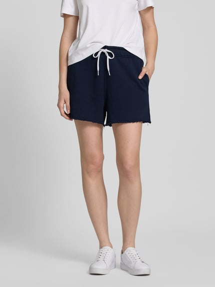 Polo Ralph Lauren Sweatshorts mit ausgefranstem Saum und Gesäßtasche Marine 4