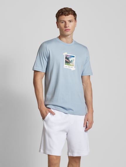 adidas Sportswear T-Shirt mit Motiv-Print Hellblau 4