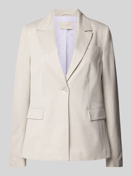 Milano Italy Regular Fit Blazer mit Pattentaschen Silber 2