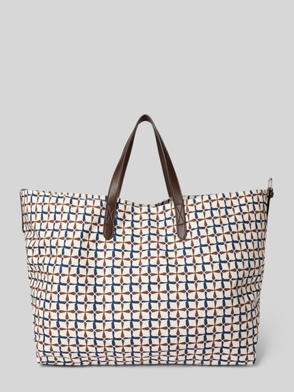 bugatti Shopper mit Label-Patch Modell 'Finn' Offwhite 4