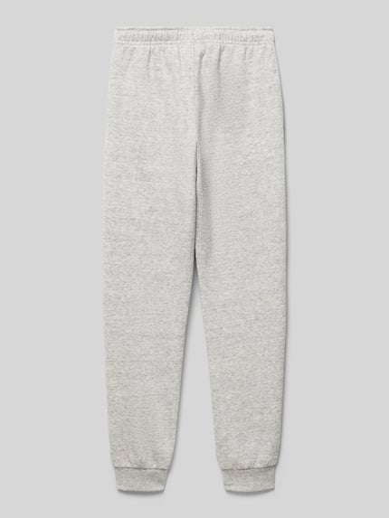 Produktfoto, Sweatpants mit Logo und elastischem Bund von CHAMPION in hellgrau, Baumwoll-Mix, Regular Fit, Tunnelzug, Eingrifftaschen