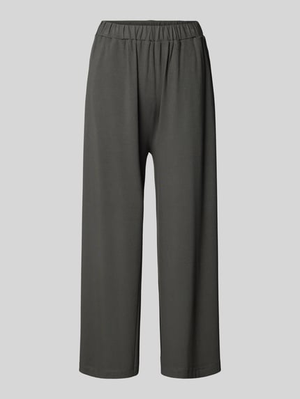 Marc O'Polo DENIM Wide Fit Stoffhose aus Viskose-Mix mit elastischem Bund Dunkelgruen 2