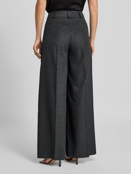 Raffaello Rossi Wide Leg Hose mit Viskose-Anteil Modell 'JASCHA' Dunkelgrau Melange 5