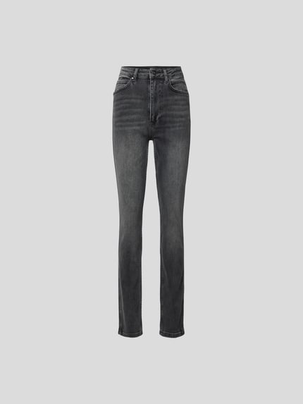 Anine Bing Jeansy z wysokim stanem w kroju skinny fit Ciemnoszary 2