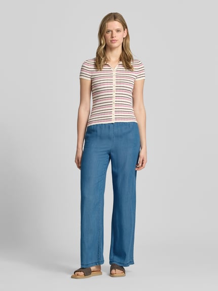 ONLY Wide Leg Hose aus Lyocell Modell 'CHARIS' Jeansblau 1