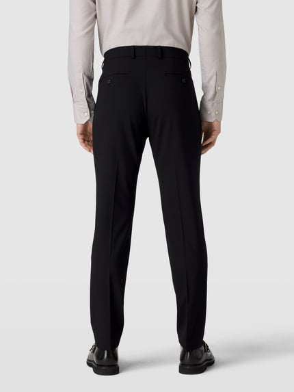 s.Oliver BLACK LABEL Slim Fit Anzughose mit Bügelfalten Modell 'OULTIMATE' Black 5
