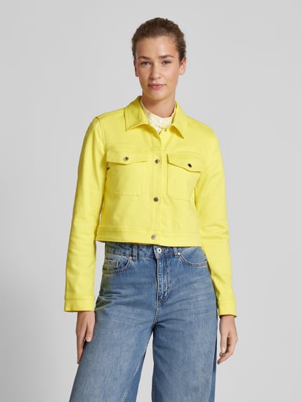 COMMA Jeansjacke mit Brusttaschen GELB 4