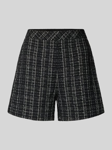 GUESS Regular fit korte broek in tweedlook, model 'Sandra' Zwart - 2