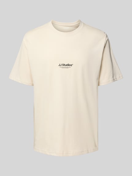 JACK & JONES T-shirt z okrągłym dekoltem model 'SOHO' Beżowy 2