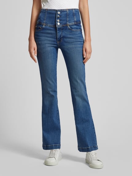 GUESS Flared jeans met knoopsluiting Jeansblauw - 4