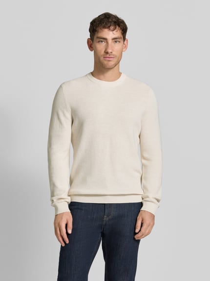 MCNEAL Gebreide pullover met ribboorden Ecru gemêleerd - 4