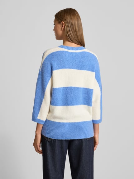 Fynch-Hatton Strickpullover mit Rundhalsausschnitt Royal 5