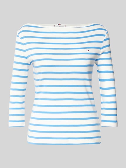 Tommy Hilfiger Slim fit T-shirt van puur katoen, model 'CODY' Lichtblauw - 2