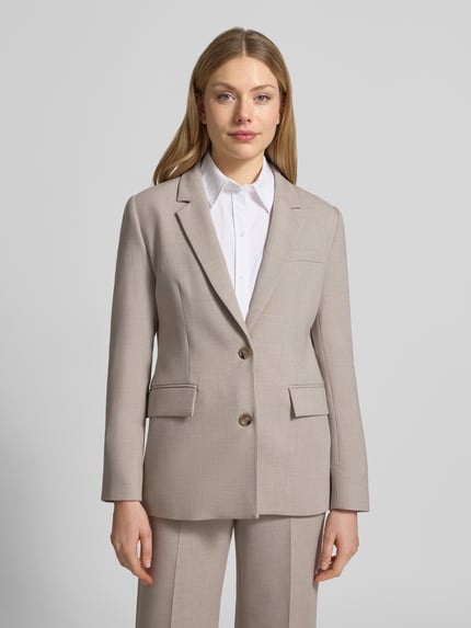 Selected Regular Fit Blazer mit Viskose-Anteil Modell 'RITA' Beige 4